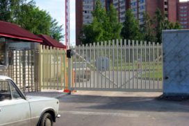 Алюминиевые откатные решетчатые ворота